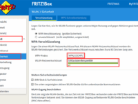 WLAN Passwort ändern WLAN Passwort ändern