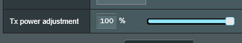 Sendeleistung-Einstellung bei Asus Router
