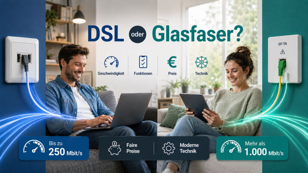 DSL oder Glasfaser