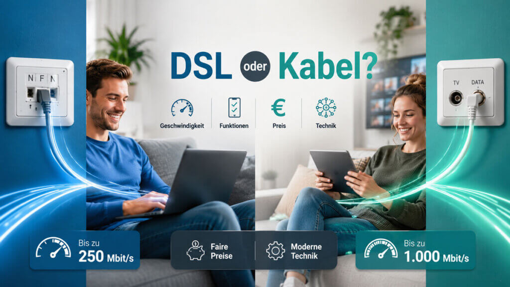 DSL oder Kabel