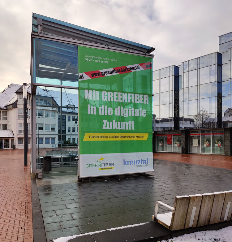GREENFIBER Plakat in Kreuztal