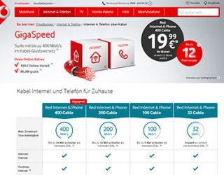"Sommer Special" für Vodafone-Kabelkunden