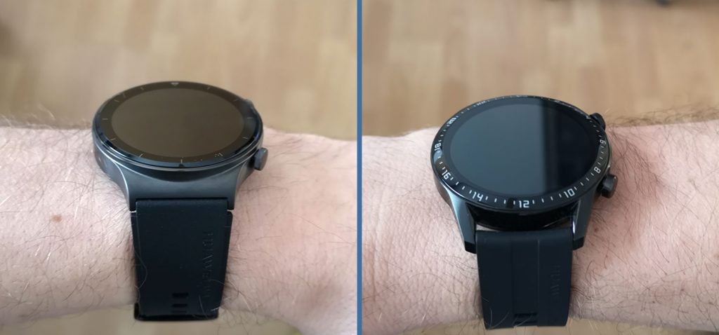 Gehäuse der Watch GT 2 / Pro im Vergleich