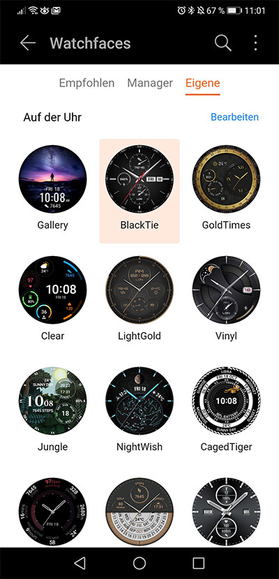 Watchfaces von Huawei