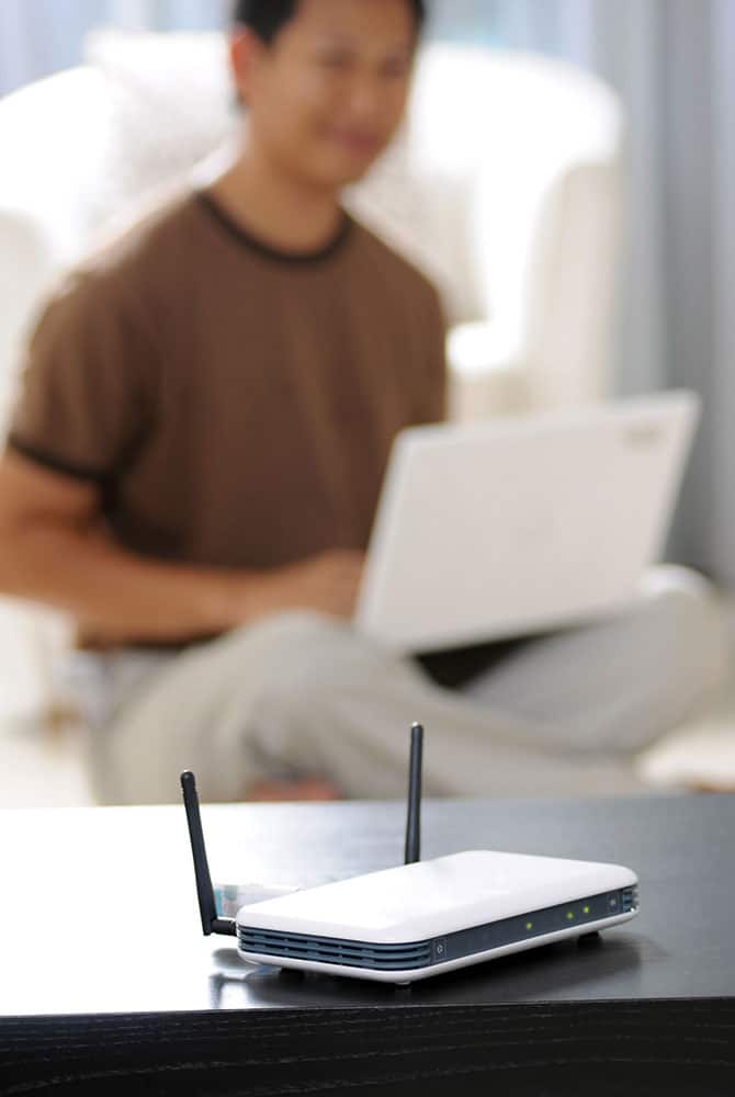 WLAN Router im Wohnzimmer